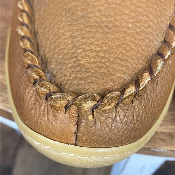 Laurentian Chief Men's Brown Leather Slip On Moccasins Sz 43 - Picture 8 of 16